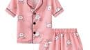 Satin Girls Pjs - Bunny